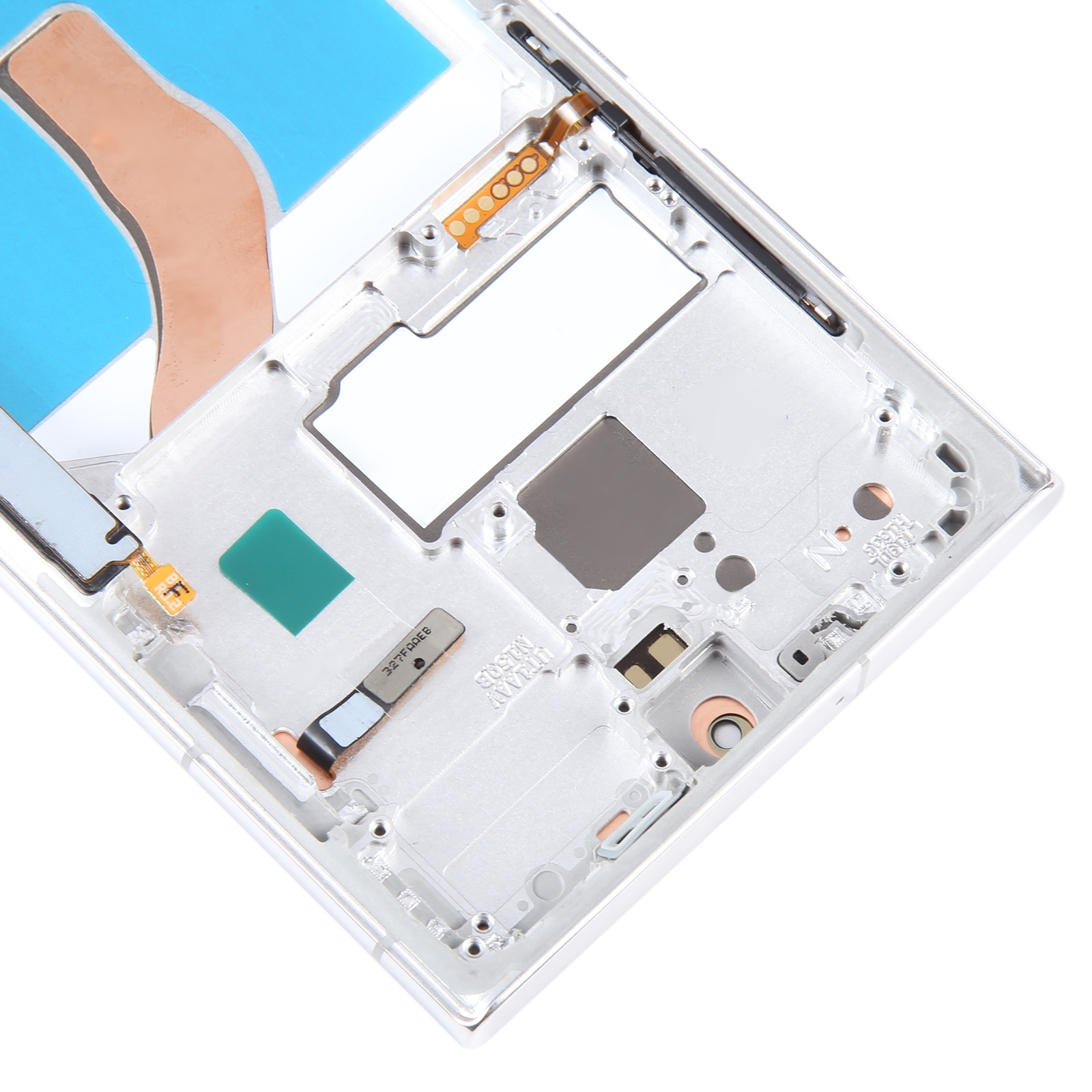 Für Samsung Galaxy S22 Ultra 5G SM-S908B EU Edition 6,78 Zoll OLED-LCD-Bildschirm Digitizer Komplettbaugruppe mit Rahmen (Silber)_voghion.com