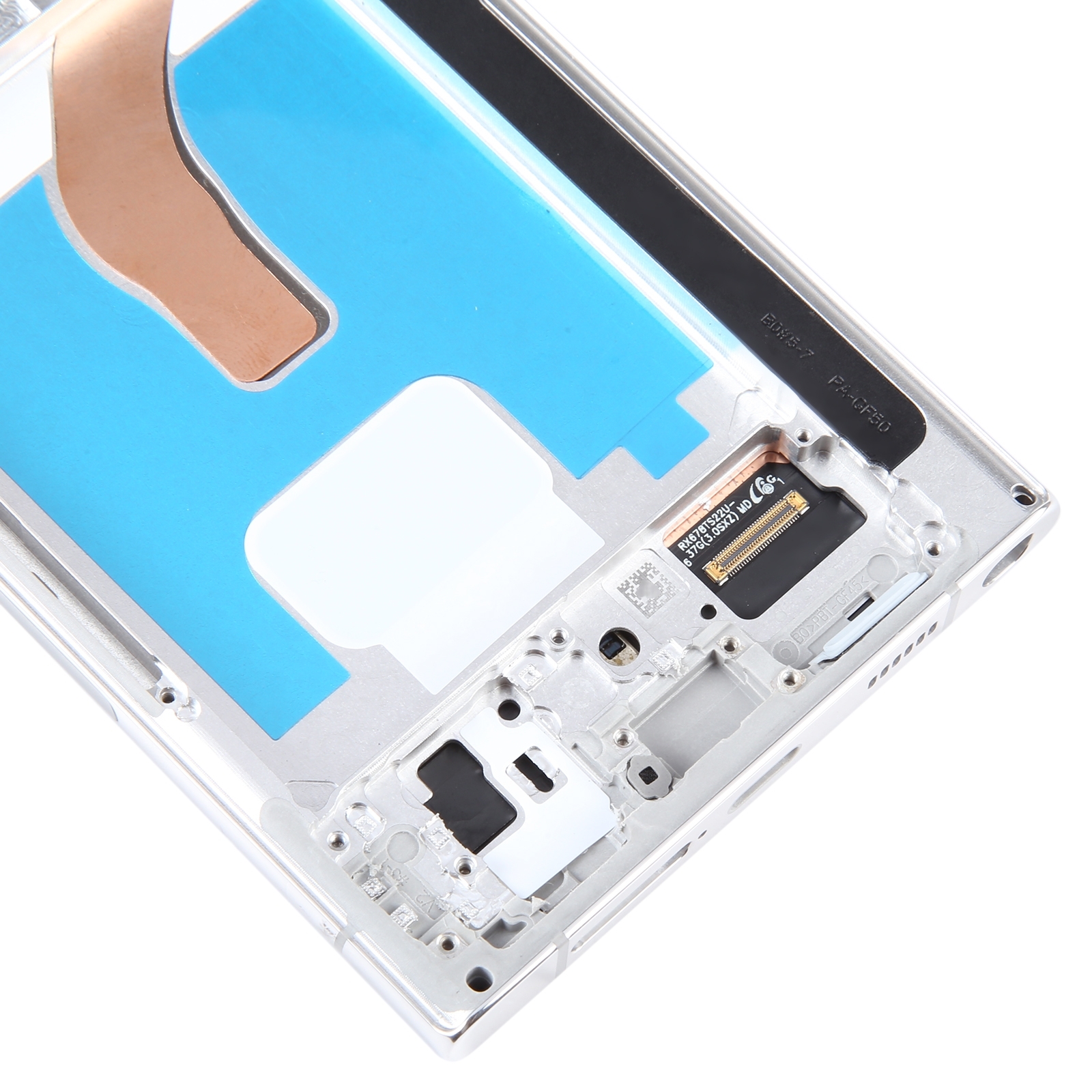 Für Samsung Galaxy S22 Ultra 5G SM-S908B EU Edition 6,78 Zoll OLED-LCD-Bildschirm Digitizer Komplettbaugruppe mit Rahmen (Silber)_voghion.com
