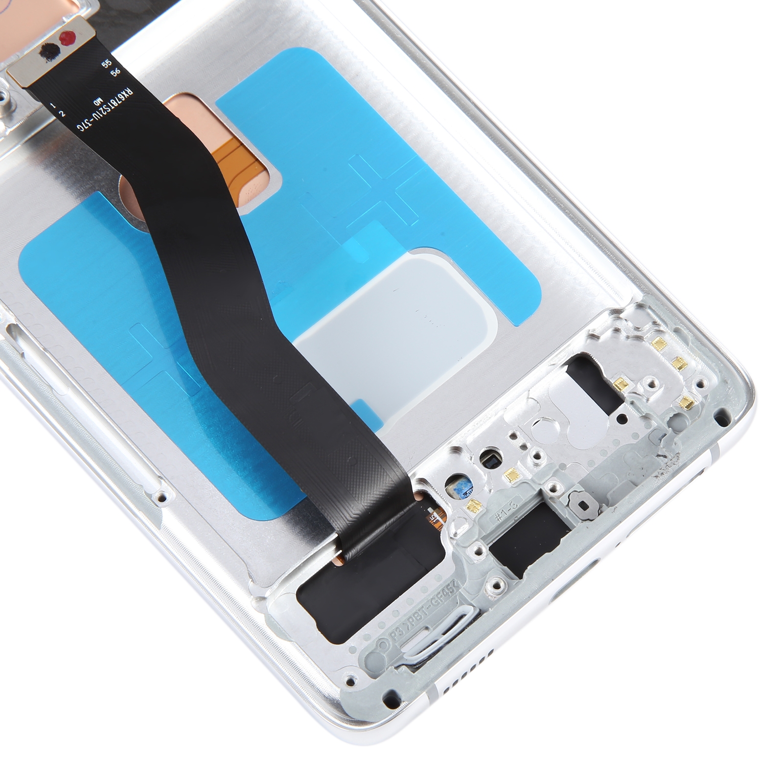OLED-LCD-Bildschirm für Samsung Galaxy S21 Ultra 5G SM-G998B, Digitizer-Vollmontage mit Rahmen, Displaygröße: 6,78 Zoll (Silber)_voghion.com
