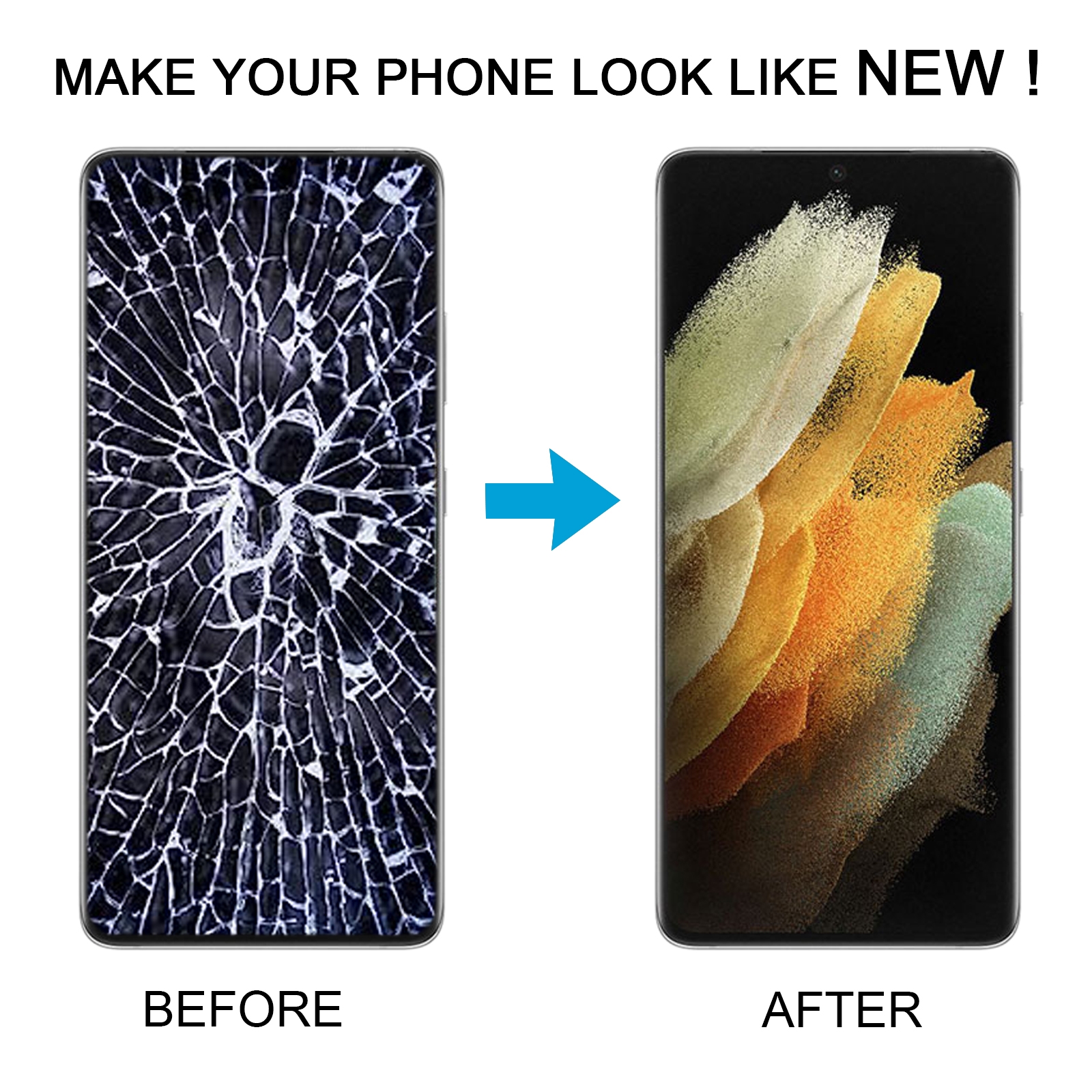 OLED-LCD-Bildschirm für Samsung Galaxy S21 Ultra 5G SM-G998B, Digitizer-Vollmontage mit Rahmen, Displaygröße: 6,78 Zoll (Silber)_voghion.com