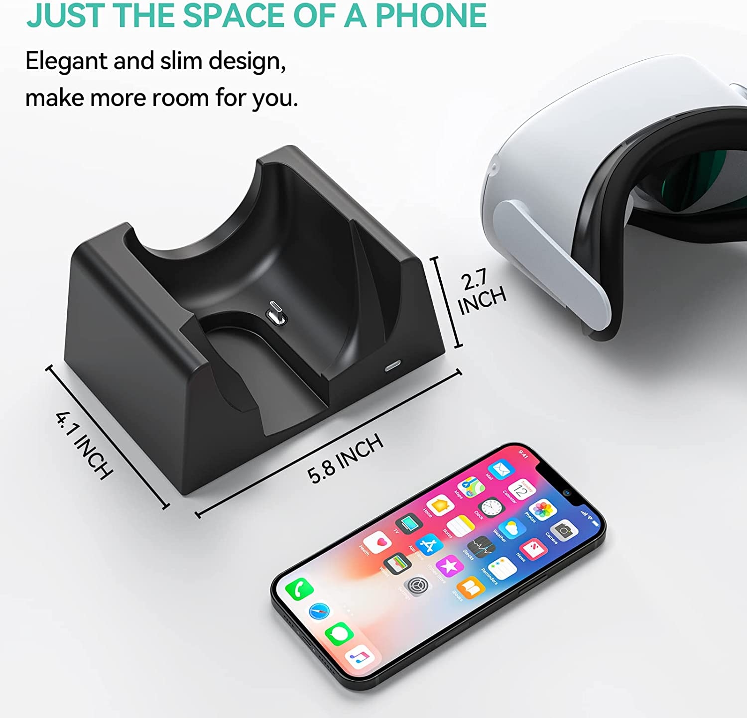Per Oculus Quest 2 VR Supporto di ricarica VR Accessori Host Supporto di archiviazione Supporto di ricarica_voghion.com