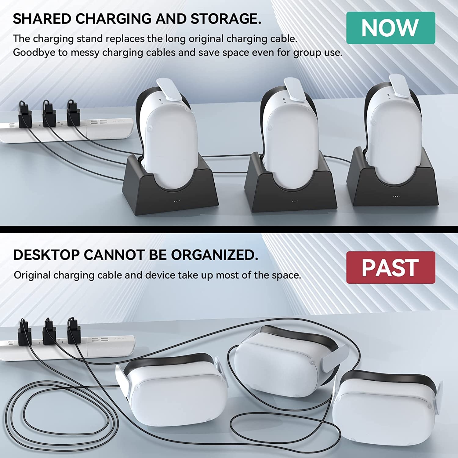 Per Oculus Quest 2 VR Supporto di ricarica VR Accessori Host Supporto di archiviazione Supporto di ricarica_voghion.com