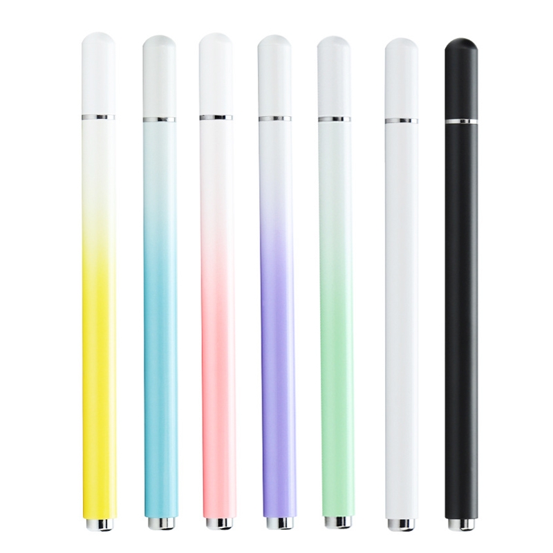 AT-28 Macarone Color Passive Capacitive Pen Mobile Phone Touch Screen Stylus with 1 Pen Head(White)_voghion.com