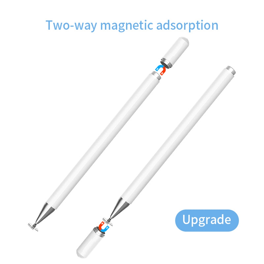 AT-28 Macarone Color Passive Capacitive Pen Mobile Phone Touch Screen Stylus with 1 Pen Head(White)_voghion.com