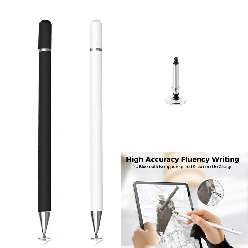 AT-29 High Accuracy Single Use Magnetic Suction Passive Capacitive Pen Mobile Phone Touch Stylus with 1 Pen Head(White)_voghion.com