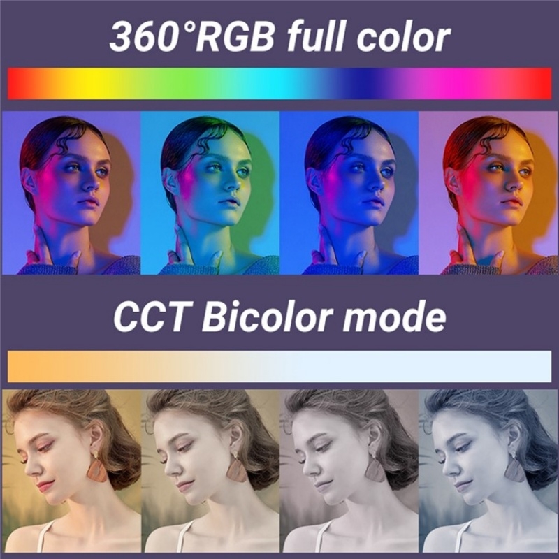 Lampă de fotografie M1SE RGB cu 12 efecte, ecran TFT de 0,96 inci, lumină de umplere de buzunar_voghion.com