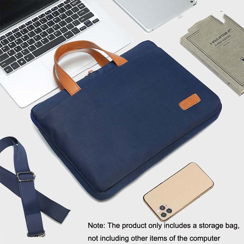 Per MacBook 15,6-16,1 pollici MAHOO 10188 Borsa per computer portatile ultrasottile a mano Borsa per laptop, Colore: Blu scuro_voghion.com