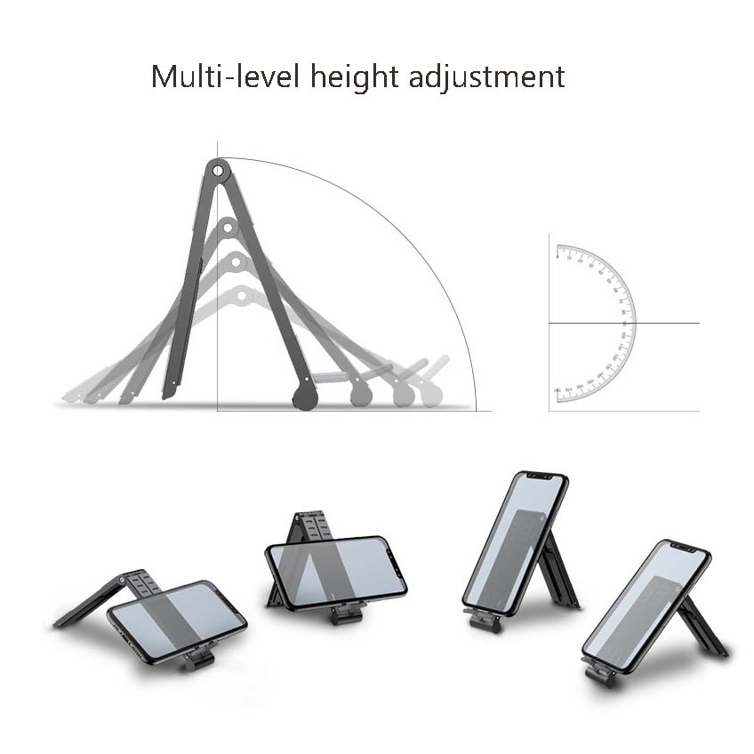 Metal Laptop Stand Computer Cooling Folding Mini Flat Raised Bracket(Silver)_voghion.com