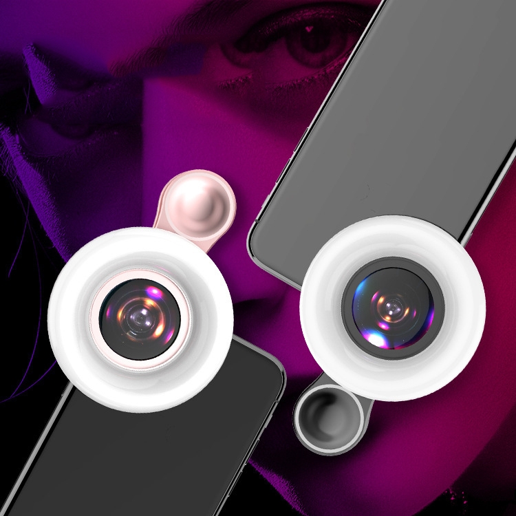 Mobiiltelefoni makroobjektiivi ilumeik-selfie (must)_voghion.com