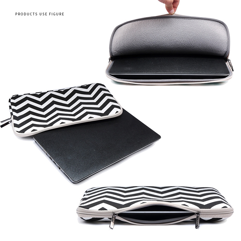 Wavy Pattern Notebook Liner Bag, Size: 10 inches(Light Green)_voghion.com