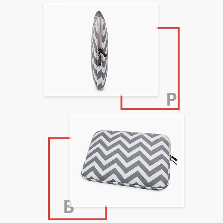 Wavy Pattern Notebook Liner Bag, Size: 10 inches(Light Green)_voghion.com