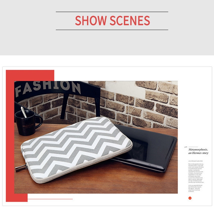 Wavy Pattern Notebook Liner Bag, Size: 10 inches(Light Green)_voghion.com