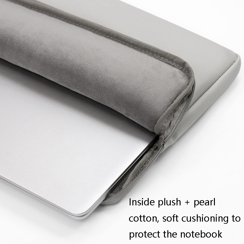 Borsa per laptop in pelle PU, colore: verde menta a doppio strato, dimensioni: 13/13,3/14 pollici_voghion.com