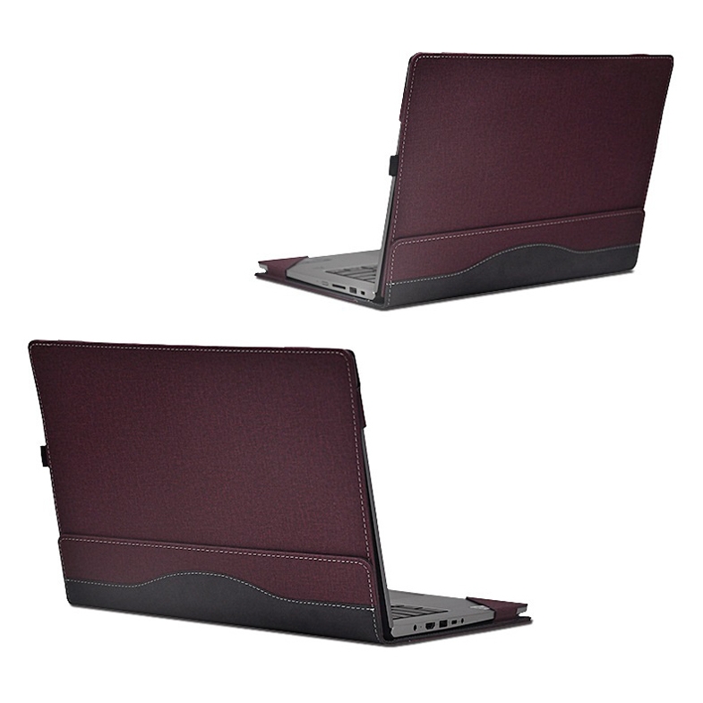 Custodia per laptop in pelle PU per HP Spectre X360 13-AW 13.3 (vino rosso)_voghion.com