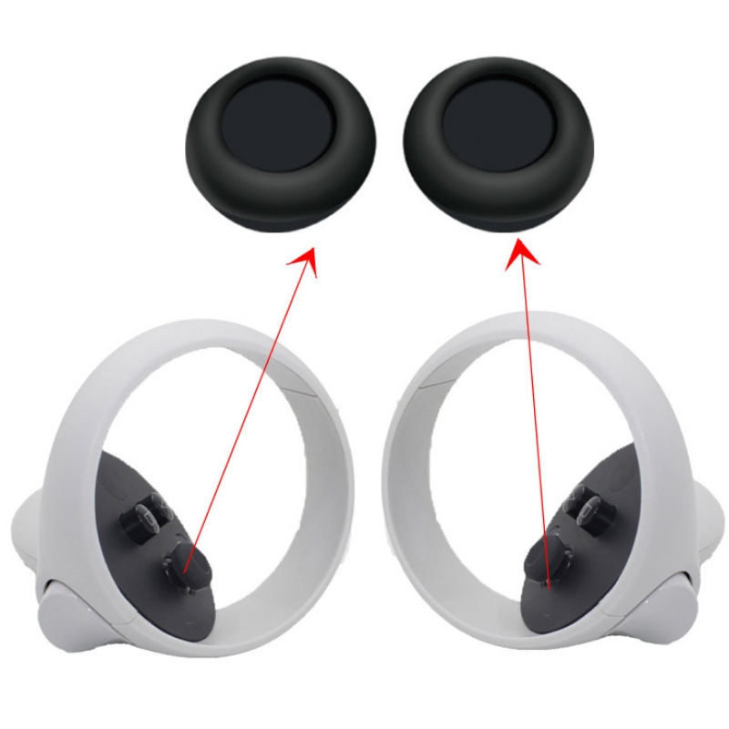 Juego de 6 fundas de silicona para mando de consola Meta Quest con todo incluido (azul)_voghion.com