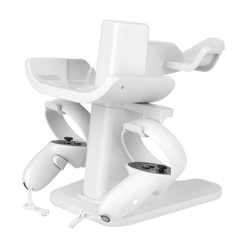 Supporto per visore VR e supporto per controller per Meta Quest 2 (bianco)_voghion.com