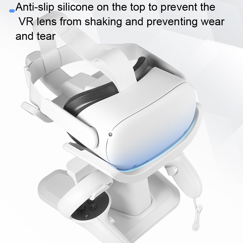 Supporto per visore VR e supporto per controller per Meta Quest 2 (bianco)_voghion.com