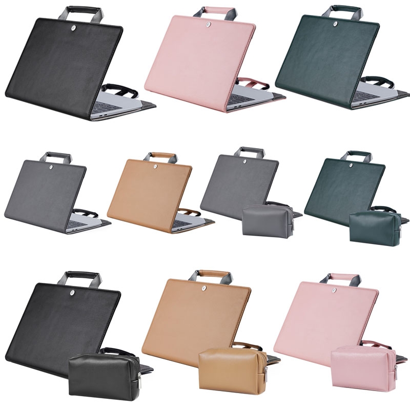 Laptop Bag Protective Case Tote Bag For MacBook Pro 15.4 inch, Color: Dark Gray + Power Bag_voghion.com