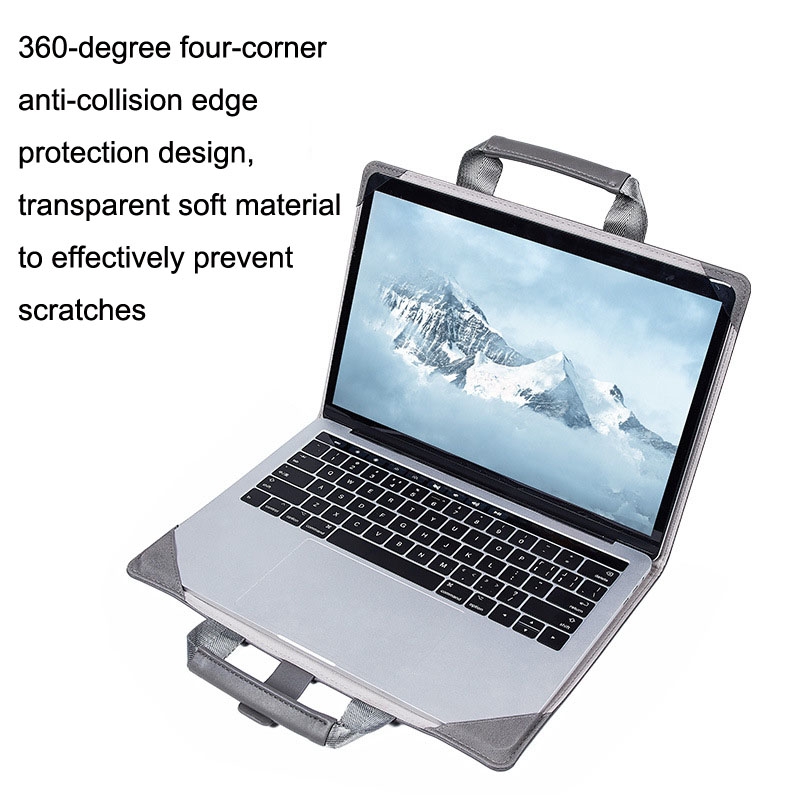Laptop Bag Protective Case Tote Bag For MacBook Pro 15.4 inch, Color: Dark Gray + Power Bag_voghion.com