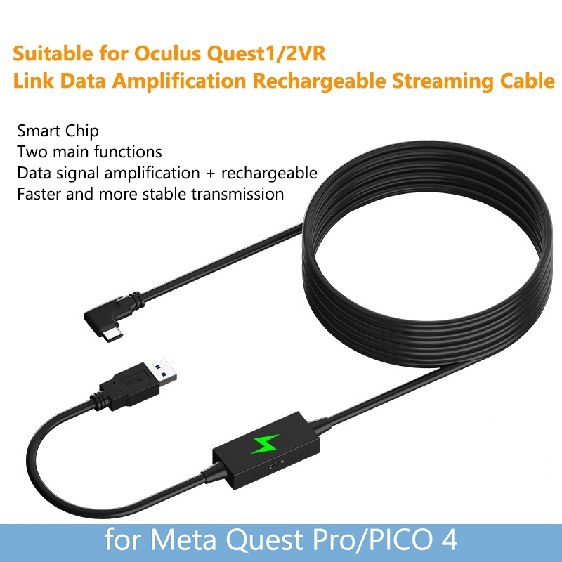 Fir Meta Quest Pro USB op Typ-C VR Headset Datenleitungskabel 5m_voghion.com