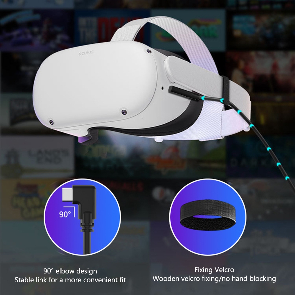 Fir Meta Quest Pro USB op Typ-C VR Headset Datenleitungskabel 5m_voghion.com