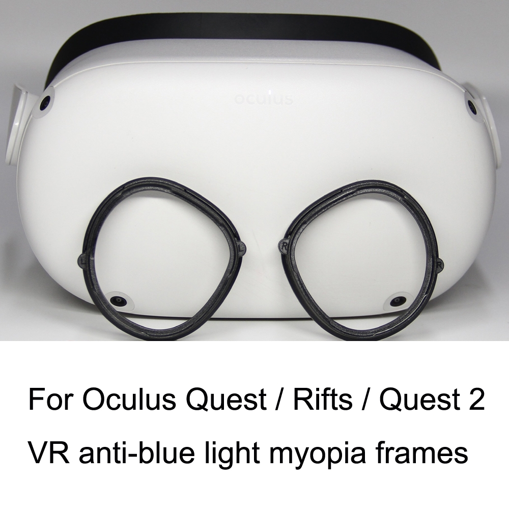 Oculus Quest / Rifts / Quest 2 1 parin VR-lasit, magneettinen imukuppikehys, joka sopii likinäköisille linsseille (musta)_voghion.com