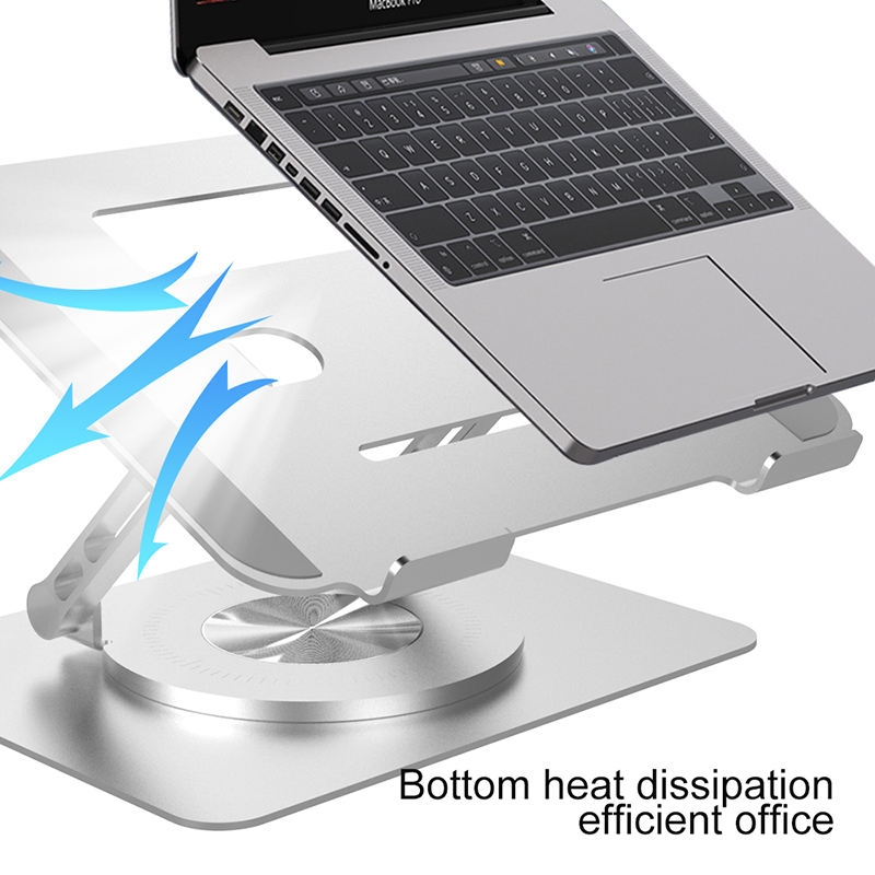 Multifunctional Desktop Foldable Rotating Laptop Cooling Bracket, Spec: SP-88 (Silver)_voghion.com