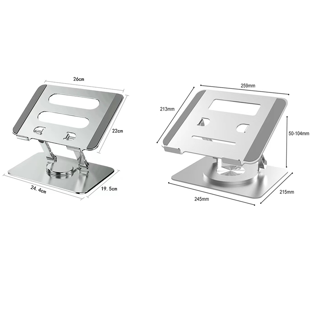 Multifunctional Desktop Foldable Rotating Laptop Cooling Bracket, Spec: SP-88 (Silver)_voghion.com