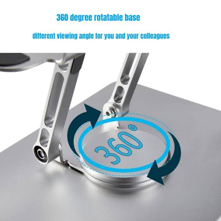 Multifunctional Desktop Foldable Rotating Laptop Cooling Bracket, Spec: SP-88 (Silver)_voghion.com