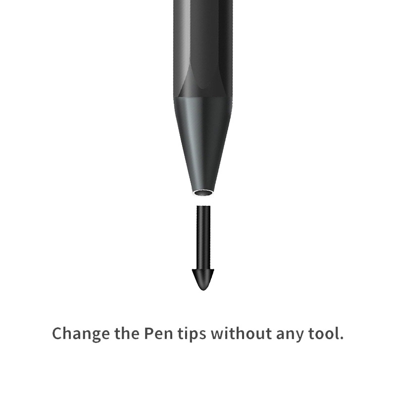 For Lenovo Tab P11 Pro Rechargeable 11.5 Inch TB-J706F Pressure Touch Pen(Black)_voghion.com
