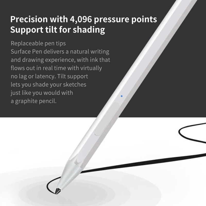 For Lenovo Tab P11 Pro Rechargeable 11.5 Inch TB-J706F Pressure Touch Pen(Black)_voghion.com