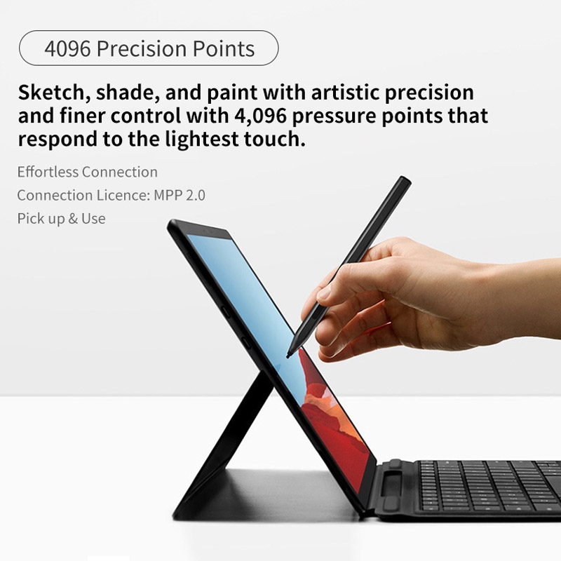 For Lenovo Tab P11 Pro Rechargeable 11.5 Inch TB-J706F Pressure Touch Pen(Black)_voghion.com