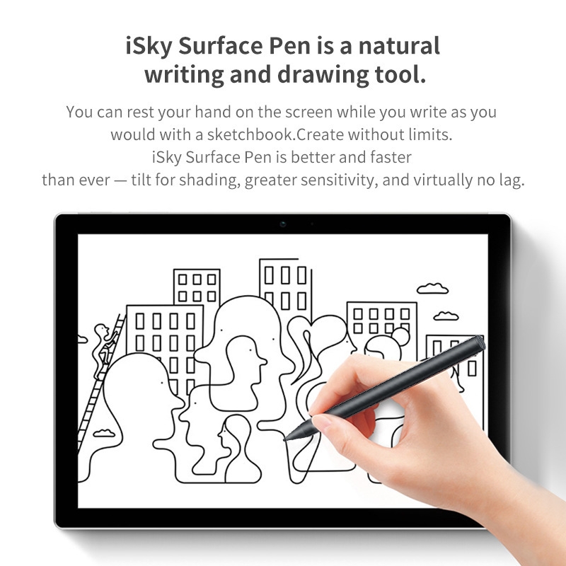 For Lenovo Tab P11 Pro Rechargeable 11.5 Inch TB-J706F Pressure Touch Pen(Black)_voghion.com