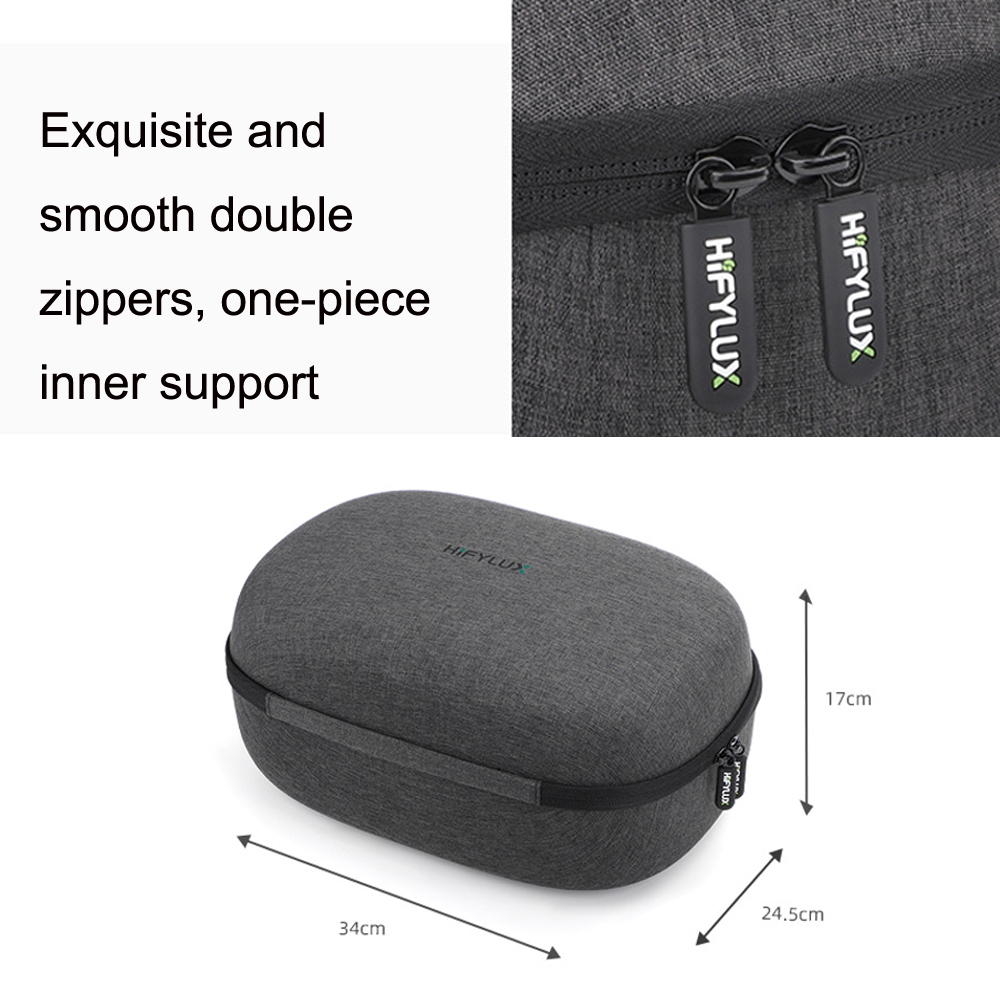 Bolsa de almacenamiento para auriculares y controlador Hifylux PS-BF28 para PlayStation VR2 (negro)_voghion.com