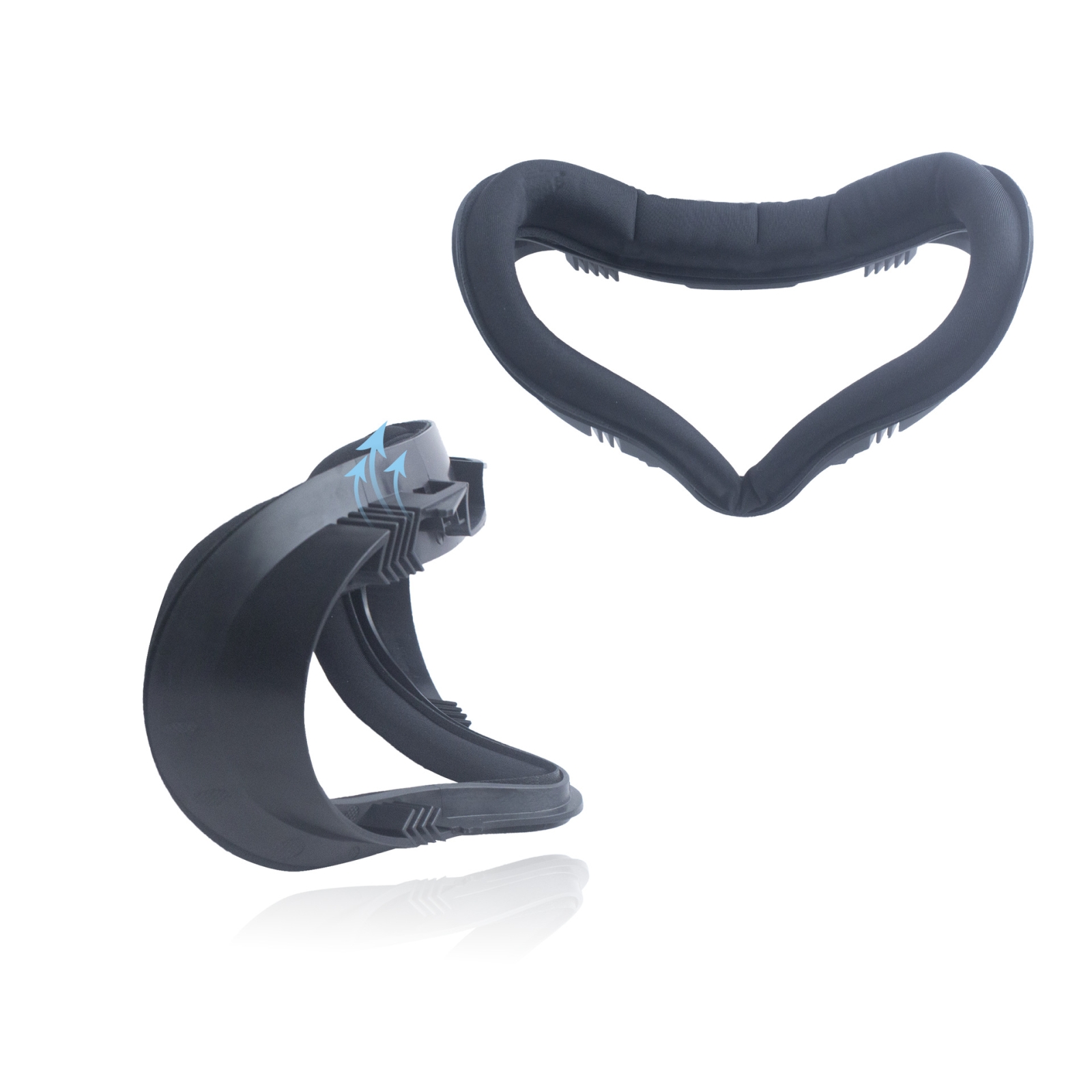 Meta Quest 2 VR -kuulokkeille, hikoilua estävälle silmänaamiolle, VR-kasvojen tukikannattimelle (musta)_voghion.com