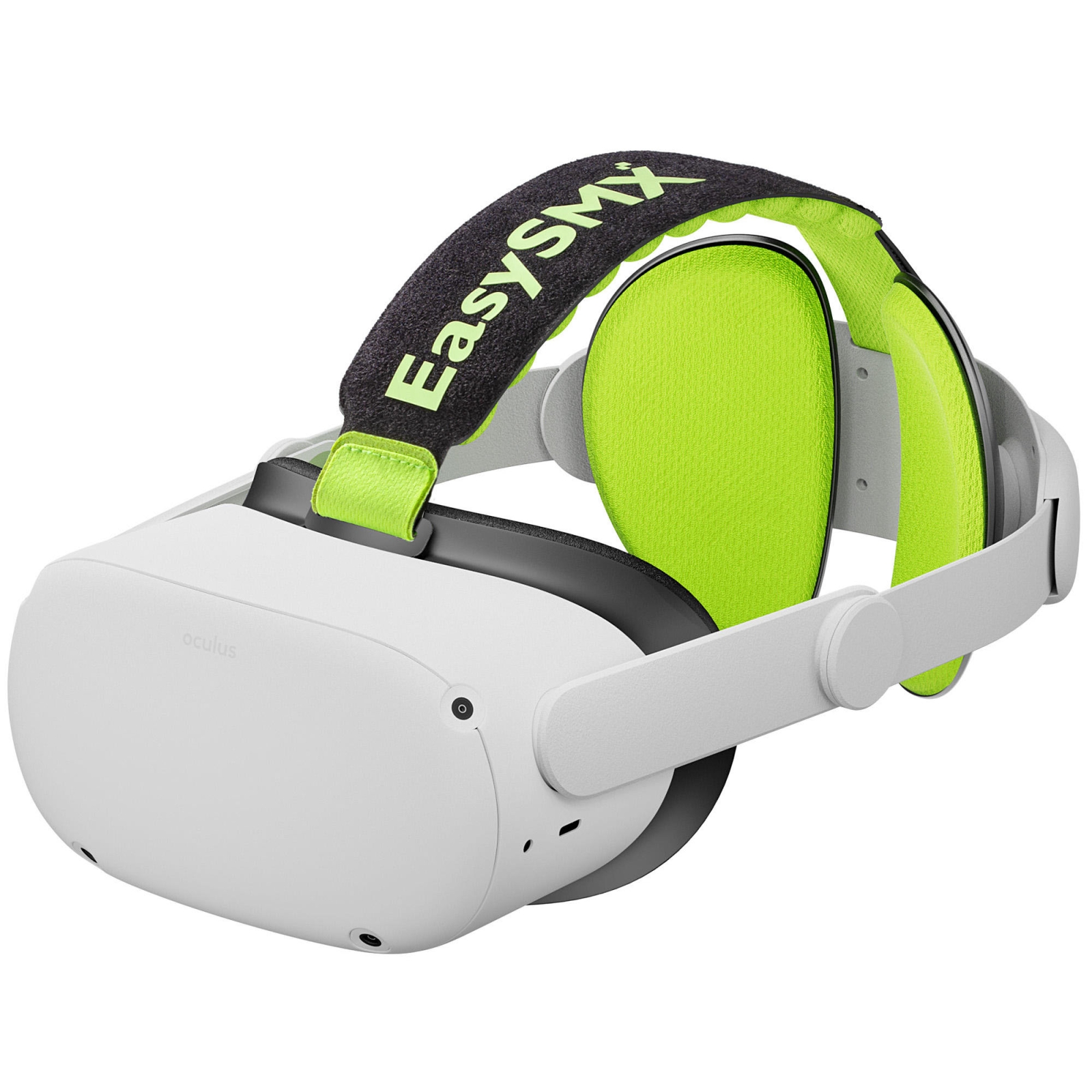 Correa ajustable para la cabeza con almohadillas adaptables para los auriculares Meta Quest 2 VR (negro)_voghion.com