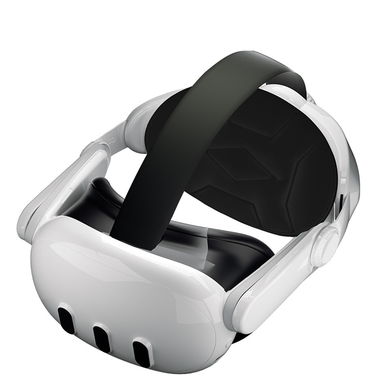 For Meta Quest 3 VR  iplay Head Strap Reduce Pressure Adjustable Headband(White)_voghion.com