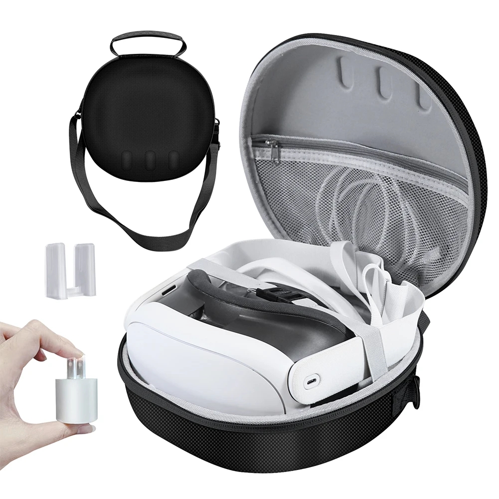 Geantă de depozitare JYS anti-cădere și anti-zgârieturi pentru ochelari VR Meta Quest 3 (gri)_voghion.com