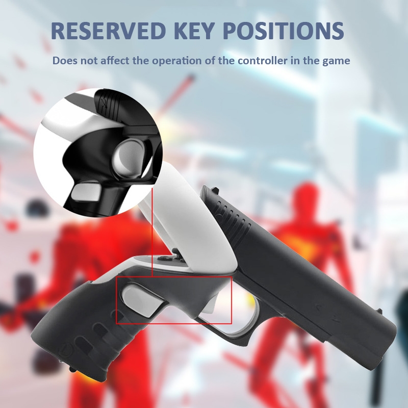 Meta Quest 2 VR iplay kontrolleri tulistamismängu käepide (must)_voghion.com