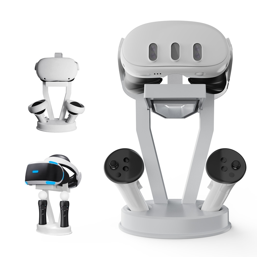 JYS-MQ003 - Soporte para gafas de realidad virtual Meta Quest 3/2, accesorio organizador de escritorio (blanco)_voghion.com