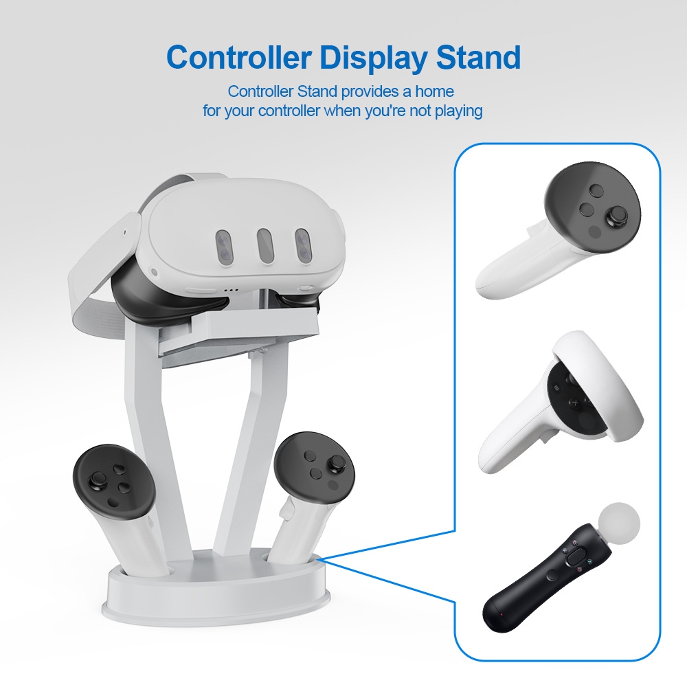 JYS-MQ003 - Soporte para gafas de realidad virtual Meta Quest 3/2, accesorio organizador de escritorio (blanco)_voghion.com
