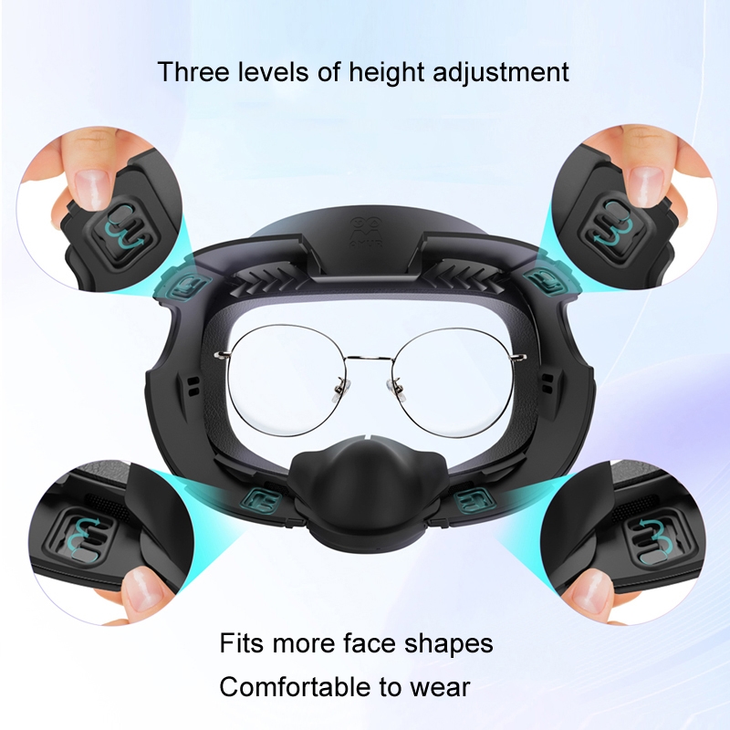 AMVR Q3FC1 For Meta Quest3 Mask Ice Silk Breathable Leather Material(Mask+1 Ice Silk)_voghion.com
