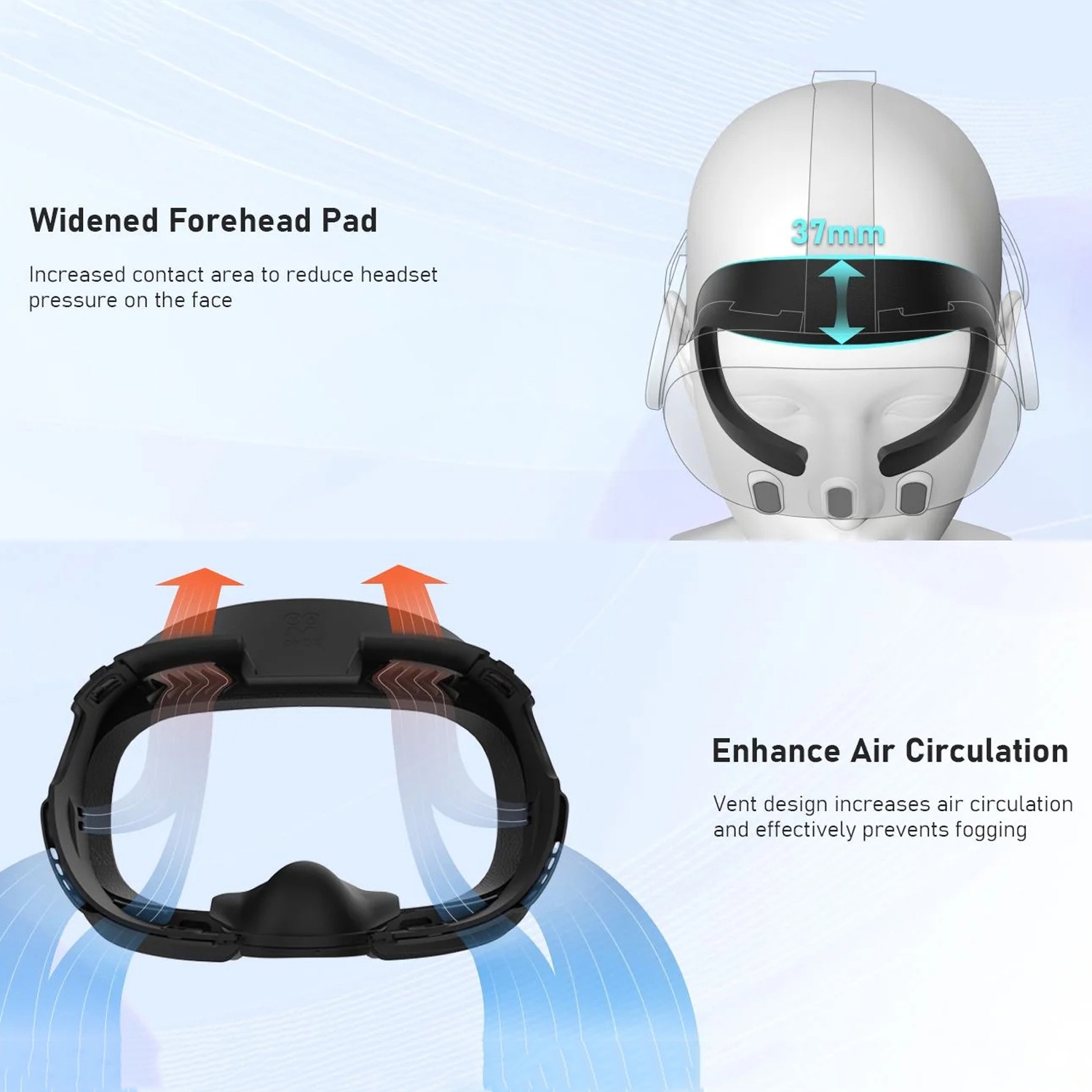 AMVR Q3FC1 For Meta Quest3 Mask Ice Silk Breathable Leather Material(Mask+1 Ice Silk)_voghion.com