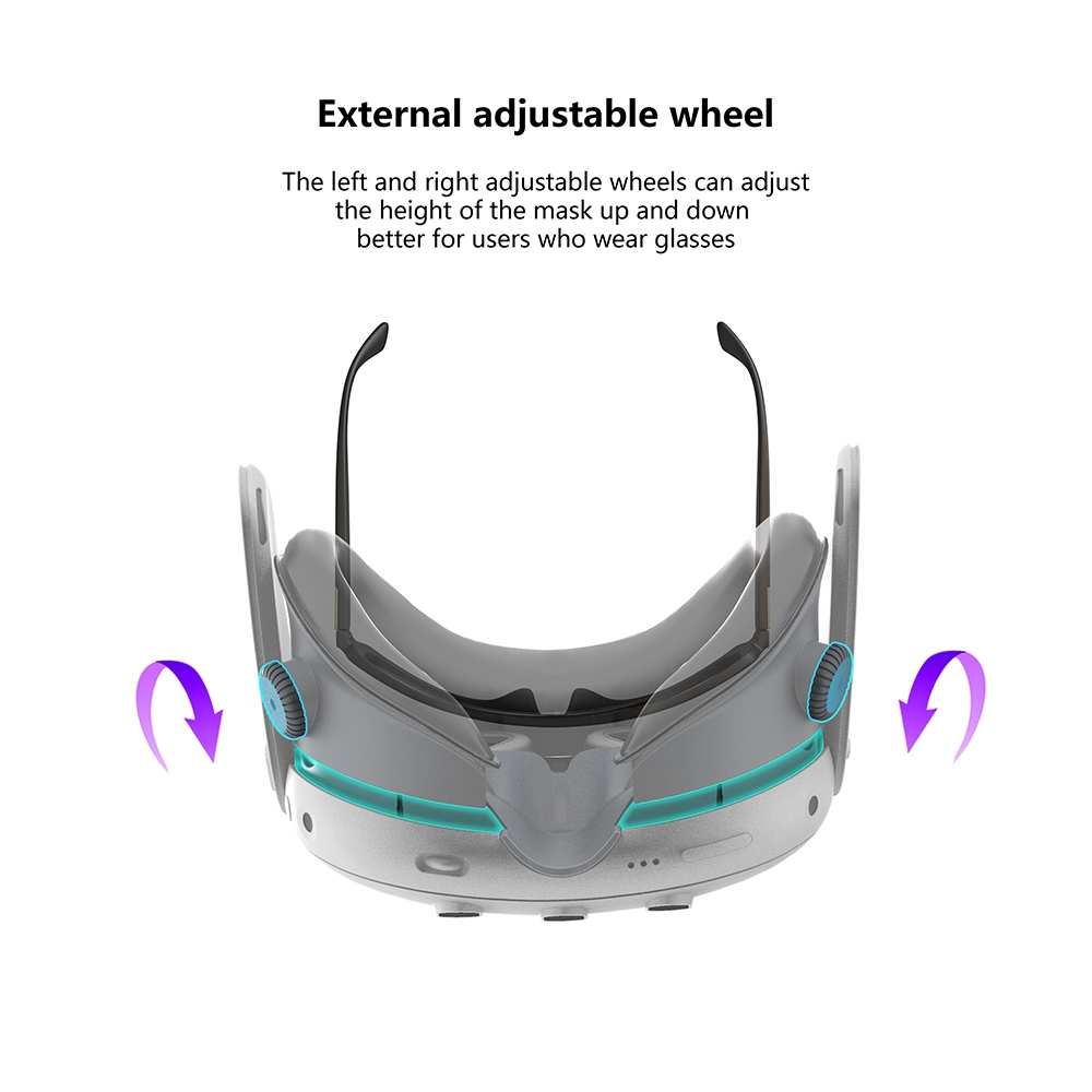 Pentru Meta Quest 3 Mască de schimb cu disipare a căldurii și ventilator, accesorii pentru măști VR anti-aburire_voghion.com