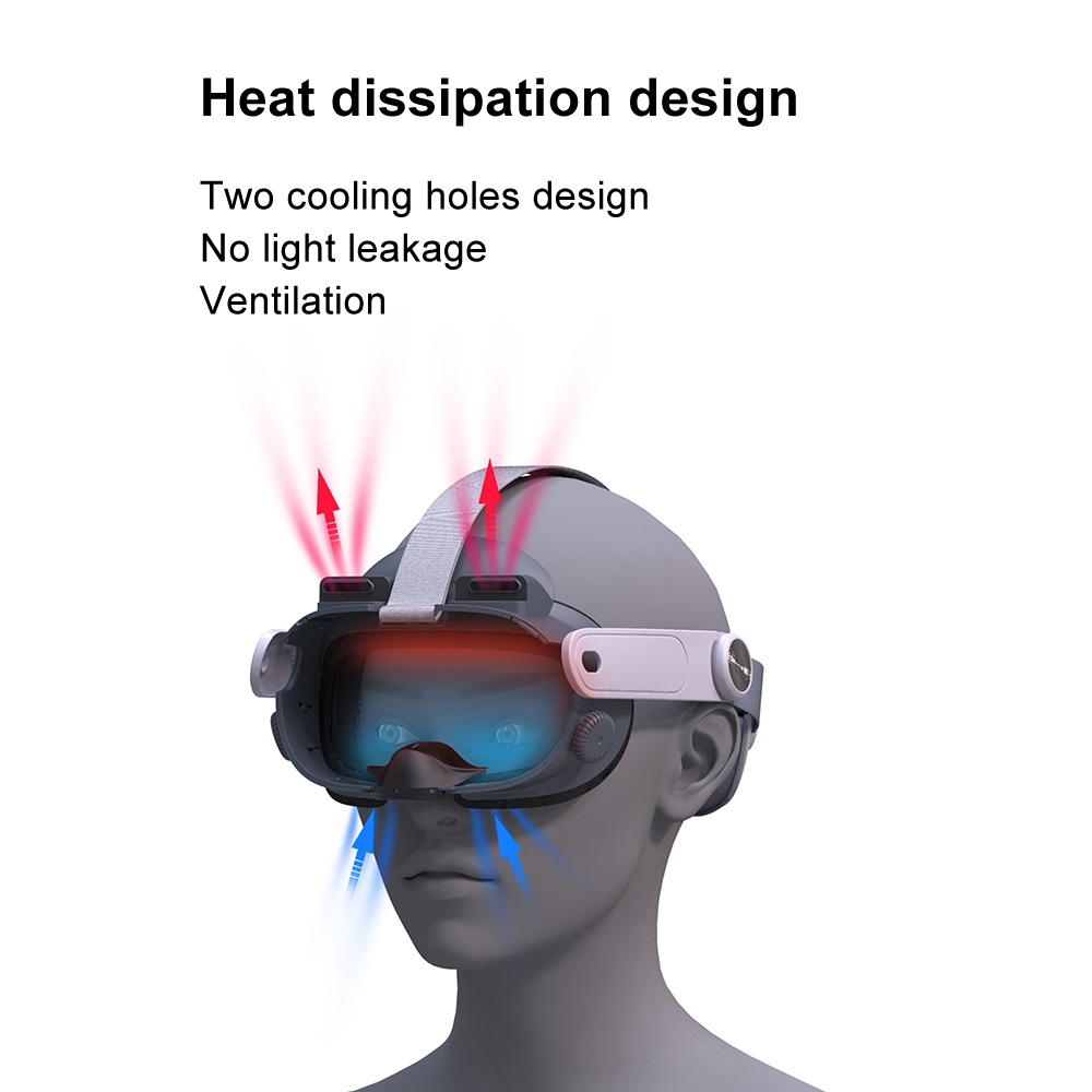 For Meta Quest 3 justerbar erstatningsøyemaske VR Blackout myk erstatnings ansiktsmaskesett_voghion.com