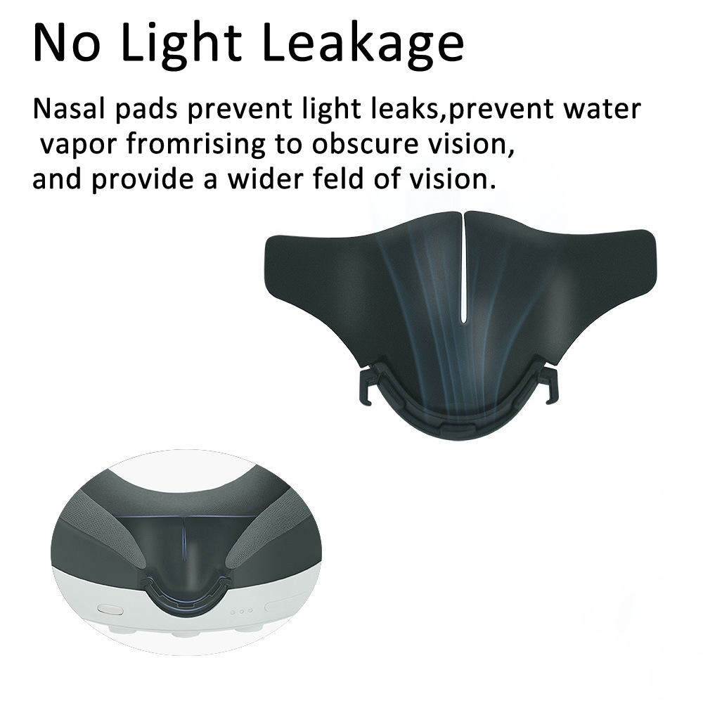 Per Meta Quest 3 VR Blackout Nose Pad Mask Face Pad Cover, specifiche: 2 pezzi/set_voghion.com