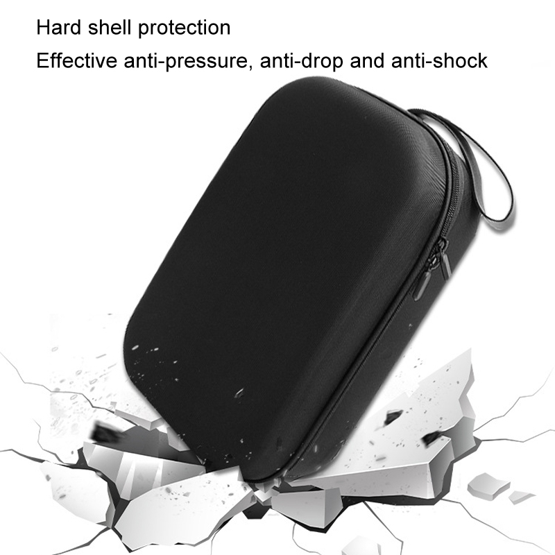 Para Meta Quest 2 / 3 VR Óculos Integrados Armazenamento Estojo Protetor Portátil Rígido Bolsa (Preto)_voghion.com