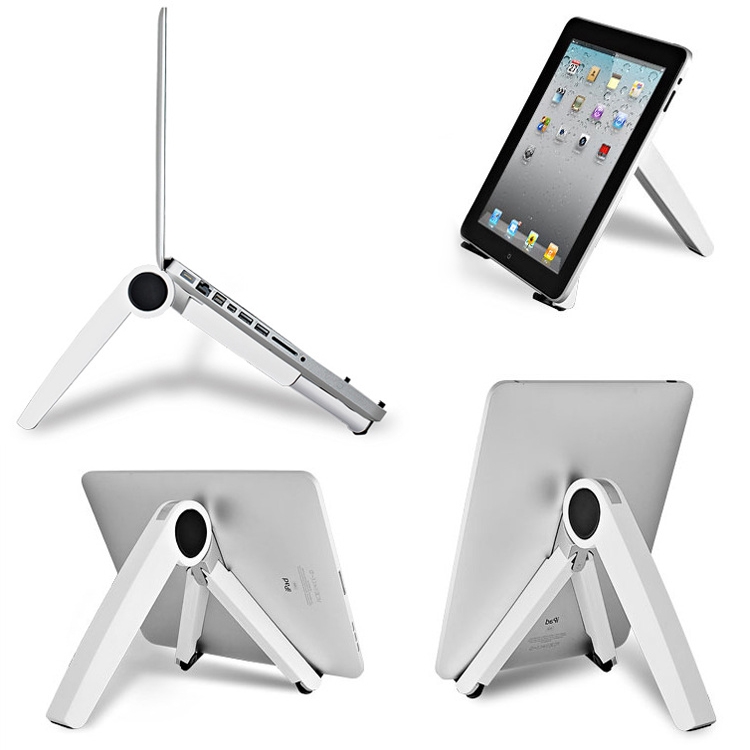 Tablet PC Laptop Desktop Bracket Cooling Triangle Bracket(White)_voghion.com