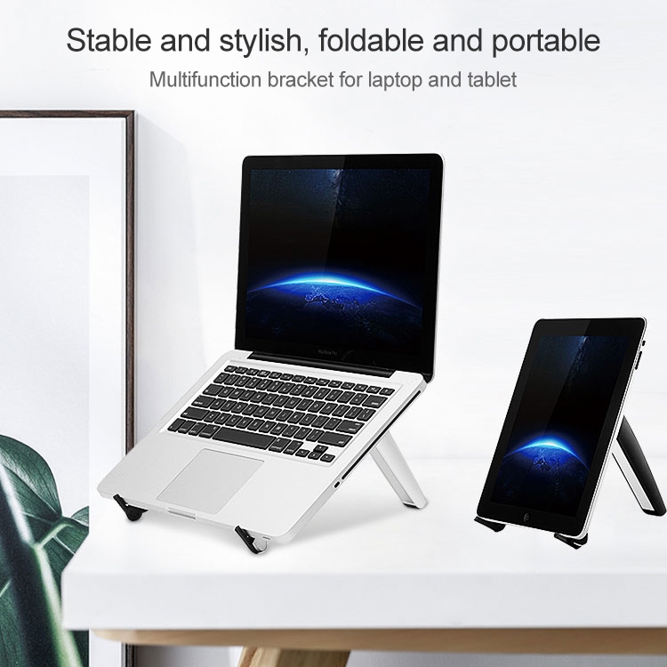 Tablet PC Laptop Desktop Bracket Cooling Triangle Bracket(White)_voghion.com