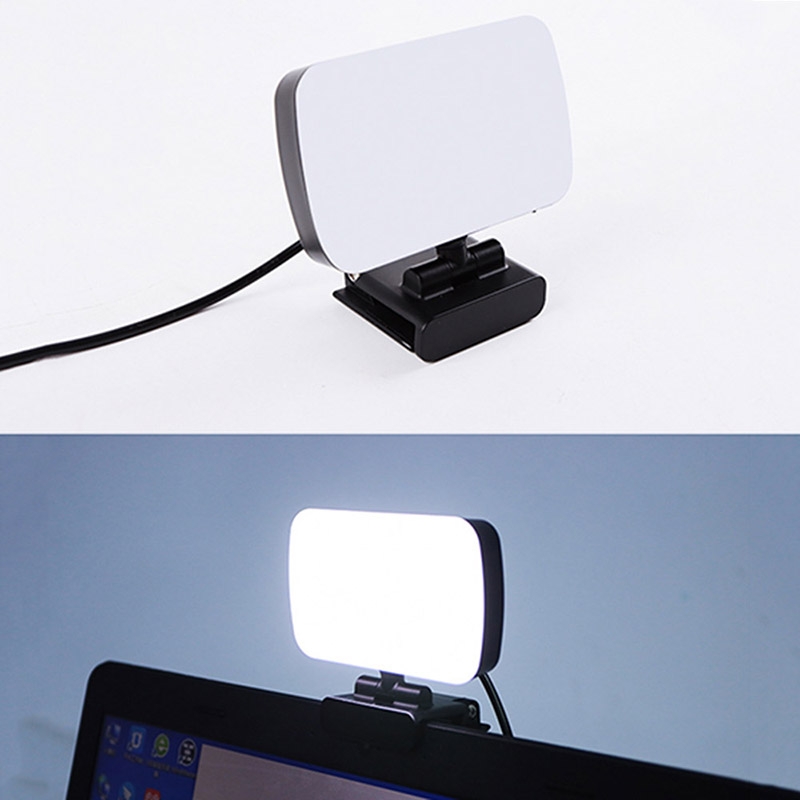 JSK-B1 Lampă de umplere LED portabilă USB pentru desktop, cu luminozitate reglabilă pe zece niveluri, temperatură de culoare: 3000-6500K_voghion.com